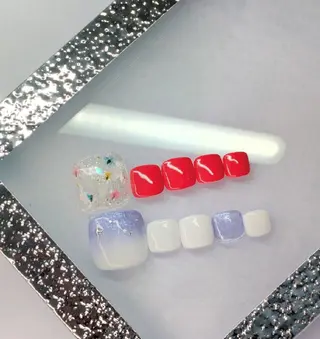 ネイル imaichise 🧡💜推しネイルのネイルデザイン