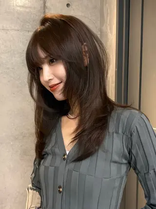 ロング カラー Saki/レイヤー/ 柔らかカラーのヘアスタイル