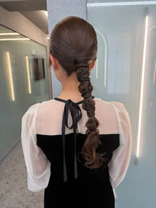 ヘアアレンジ saya🍀/透明感 カラー/ヘアセットのヘアスタイル