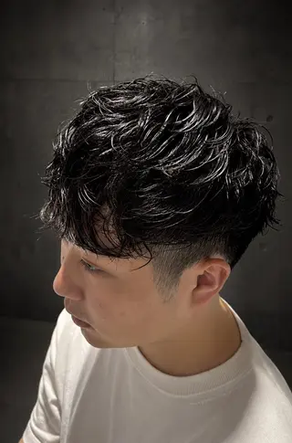パーマ メンズ メンズ特化 山崎南乃のヘアスタイル