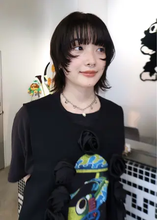 ミディアム ボブ/ブリーチ 学芸大学SaKuraのヘアスタイル
