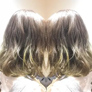 ミディアム カラー パーマ ヘアアレンジ メンズ キッズ ネイル マツエク・マツパ サロンドミルク 渋谷高比良のヘアスタイル