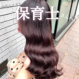 セミロング カラー 縮毛矯正/ 髪質改善/浅見拓哉のヘアスタイル
