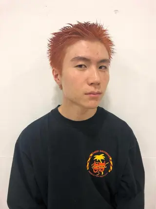 ショート カラー メンズ 吉田一輝 外国人パーマのヘアスタイル