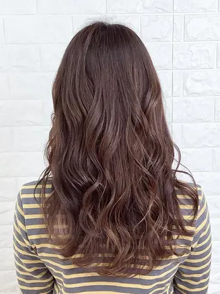 セミロング カラー 髪質改善縮毛矯正 美容師✂️山崎竜二のヘアスタイル