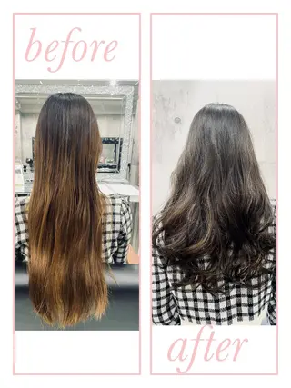 ロング カラー ル，ボー・クール 彌永妙子のヘアスタイル
