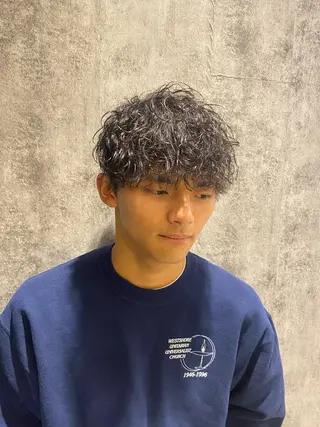 ショート パーマ メンズ 中野 一哉のヘアスタイル