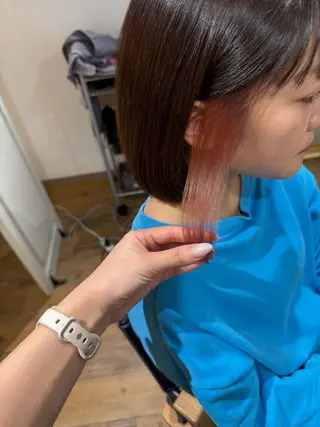 ミディアム カラー ✨艶髪✨ 奈須晴香のヘアスタイル