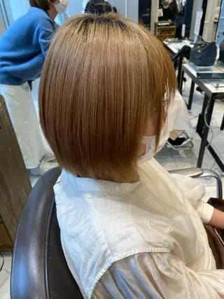 ショート 美髪矯正透明感カラー 江川 和輝のヘアスタイル