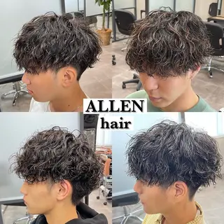 ショート パーマ メンズ ALLENhair 八尾店のヘアスタイル
