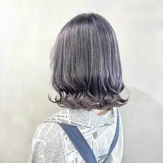 ミディアム カラー 🩵ブリーチカラー MIORI🩵のヘアスタイル