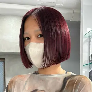 ショート カラー ボブ/透明感カラー /AYUNAのヘアスタイル