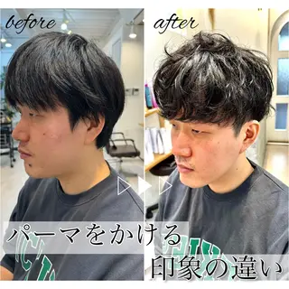 ショート パーマ メンズ 似合う髪型見つけます AYAKAのヘアスタイル