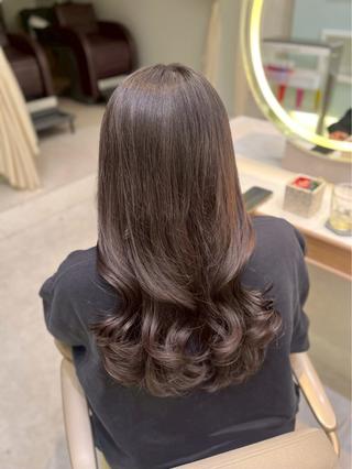 ロング カラー 艶カラー/暖色カラー ♡nami♡のヘアスタイル