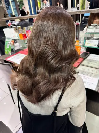セミロング もえ🦋🫧カラー/ 縮毛/ヘアアレのその他イメージ