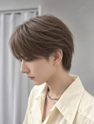 ショート メンズ カラー メンズカット眉WAX 専門スタイリスト岡田のヘアスタイル