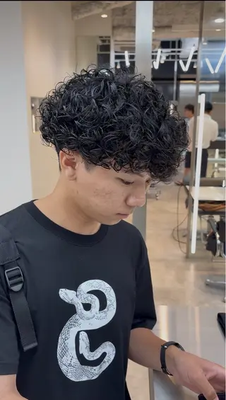 パーマ メンズ fifth 武正 琉生のヘアスタイル