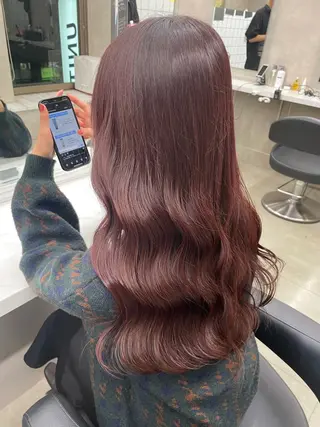 ロング カラー ヘアアレンジ 💗横浜美容室 💗HARUNAのヘアスタイル