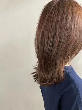 セミロング カラー パーマ ヘアアレンジ メンズ キッズ ネイル マツエク・マツパ アイブロウ #tag 稗田綾加のヘアスタイル