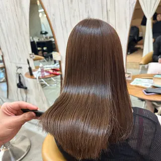ロング カラー 美髪ショート🐝コテ 巻風パーマ💫RUIのヘアスタイル