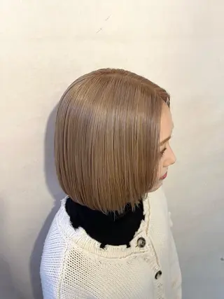 ショート 🫧ブリーチ×透明感 カラー🎀ココカラのヘアスタイル