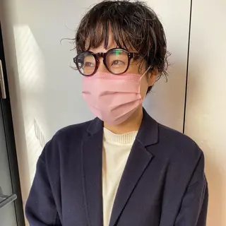 ショート カラー パーマ ヘアアレンジ メンズ キッズ ネイル マツエク・マツパ パーマスタイル🔅 sayacaのヘアスタイル