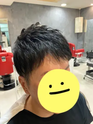 ショート メンズ 岡 且也のヘアスタイル