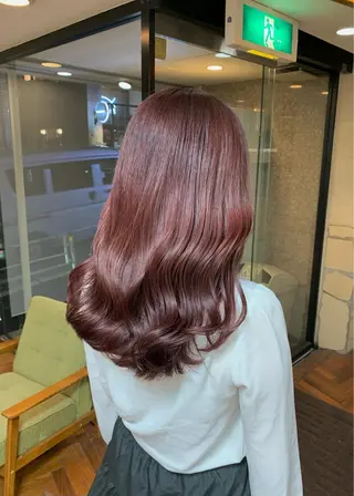 セミロング カラー 矢野 晃平のヘアスタイル