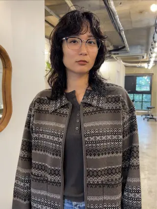 ミディアム カラー momona english okのヘアスタイル