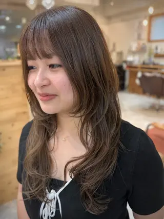 ロング カラー cana 札幌レイヤースタイルのヘアスタイル