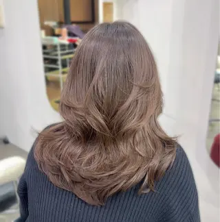 セミロング SHUKA🎀/ 韓国風/カラーモデルのヘアスタイル