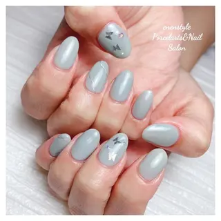 ミディアム ネイル 🐾enen style 🐾のネイルデザイン