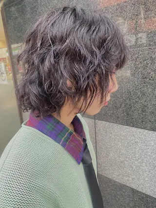 パーマ メンズ 技術モデル募集中 🩶村嶋 彩のヘアスタイル
