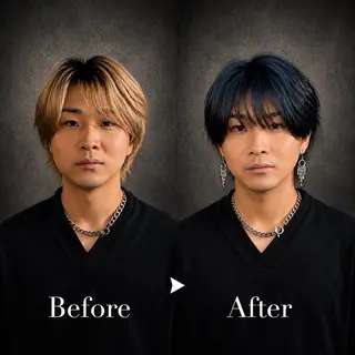 ミディアム カラー メンズ メンズカラー支持率 No.1【心斎橋】のヘアスタイル