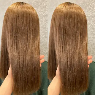 セミロング カラー み うのヘアスタイル