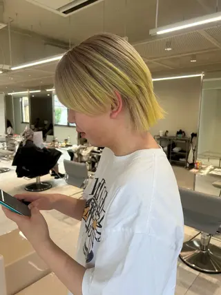 ショート カラー 海外レイヤー /NAGISAのヘアスタイル