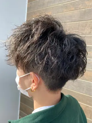ショート パーマ 田中 大輝のヘアスタイル
