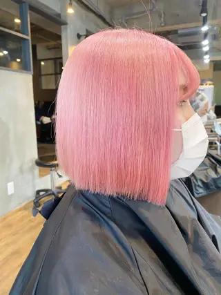 ミディアム yoriダブルカラー 代表すがわらのヘアスタイル
