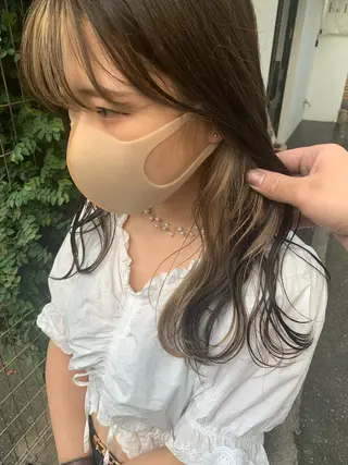 セミロング カラー スダユーヤ 💫推しカラーウルフのヘアスタイル