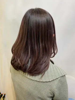 セミロング 長濱 俊のヘアスタイル