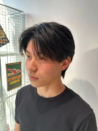 ショート カラー パーマ メンズ 田尻 駆のヘアスタイル