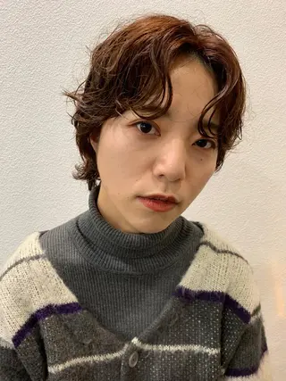 ショート カラー パーマ appiis 柳田葵　横浜のヘアスタイル