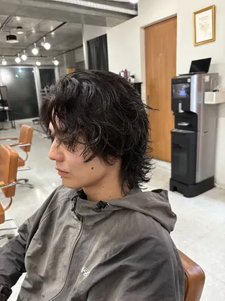 パーマ メンズ 海外風パーマ カラー特化園田　楓莉のヘアスタイル