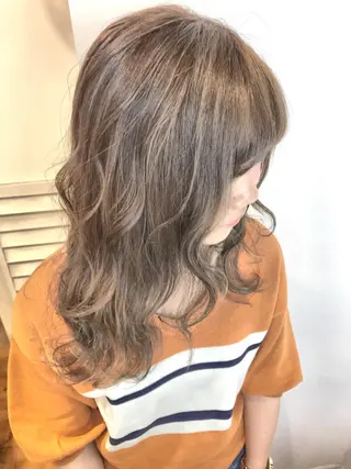 セミロング カラー TAKAHASHI LEAPSのヘアスタイル