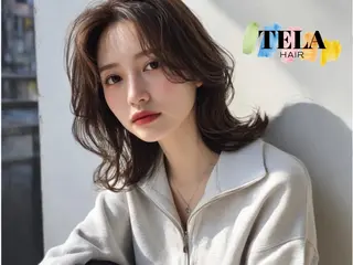 セミロング TELAHAIR 髪質改善特化型サロンのヘアスタイル