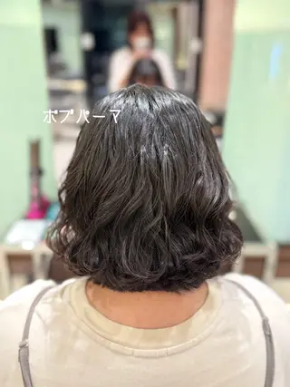 パーマ ボブ・ショート 🌻Yurinaのヘアスタイル
