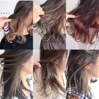 ミディアム カラー レイズ 立川のヘアスタイル