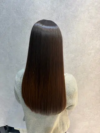 ロング 髪質改善縮毛矯正/ 透明感カラー 石崎のヘアスタイル
