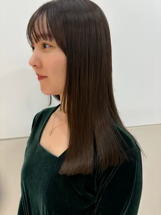 ミディアム カラー 透明感color🍀 Kurumiのヘアスタイル