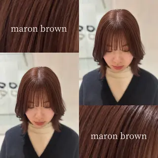 ミディアム kotone🦋艶髪 似合わせカットカラーのヘアスタイル